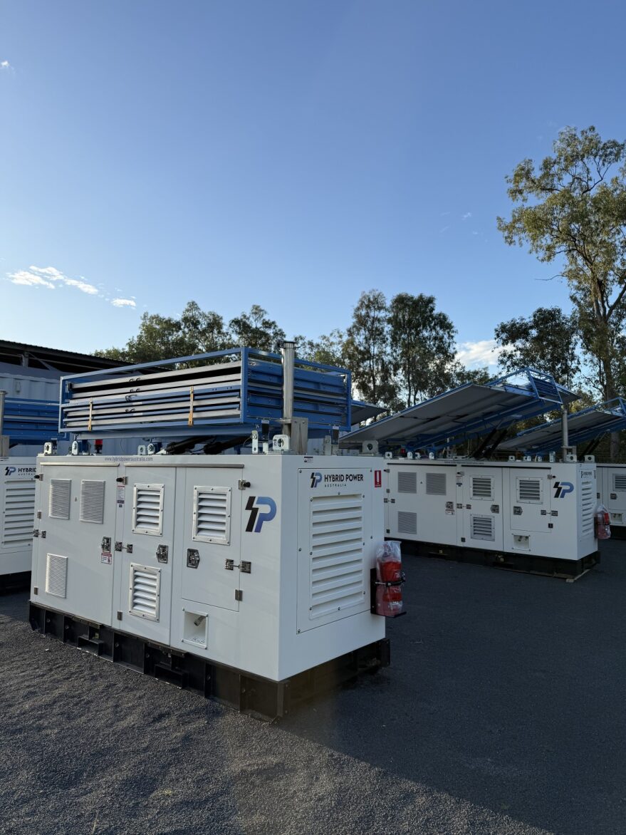 Hybrid generator hire Queensland Central Highlands